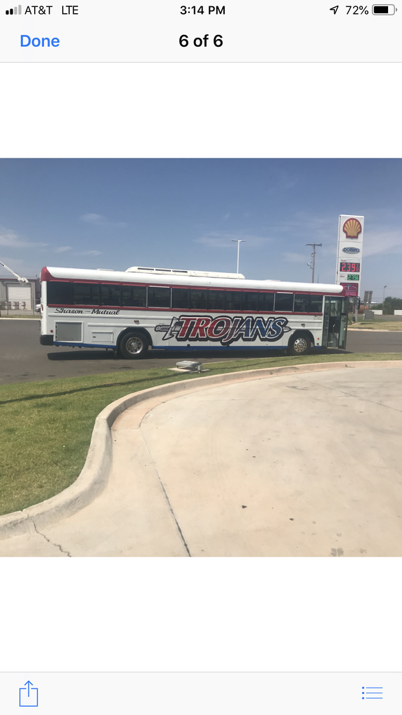 A big thank you to Kent Wagner, Clayton Mabra, and Rose Rock Midstream for getting the Trojan bus cleaned.